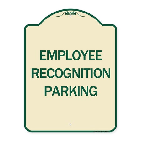 Signmission Employee Recognition Parking Heavy-Gauge Aluminum Architectural Sign, 24" x 18", TG-1824-24562 A-DES-TG-1824-24562